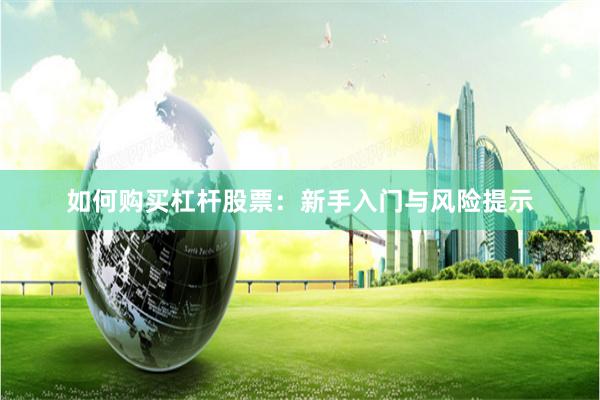 如何购买杠杆股票：新手入门与风险提示
